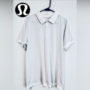 Lululemon Men's Polo Shirt, White, Size XL